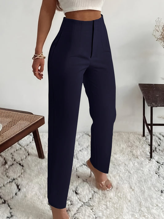 Women's High-Waist Straight-Leg Pants