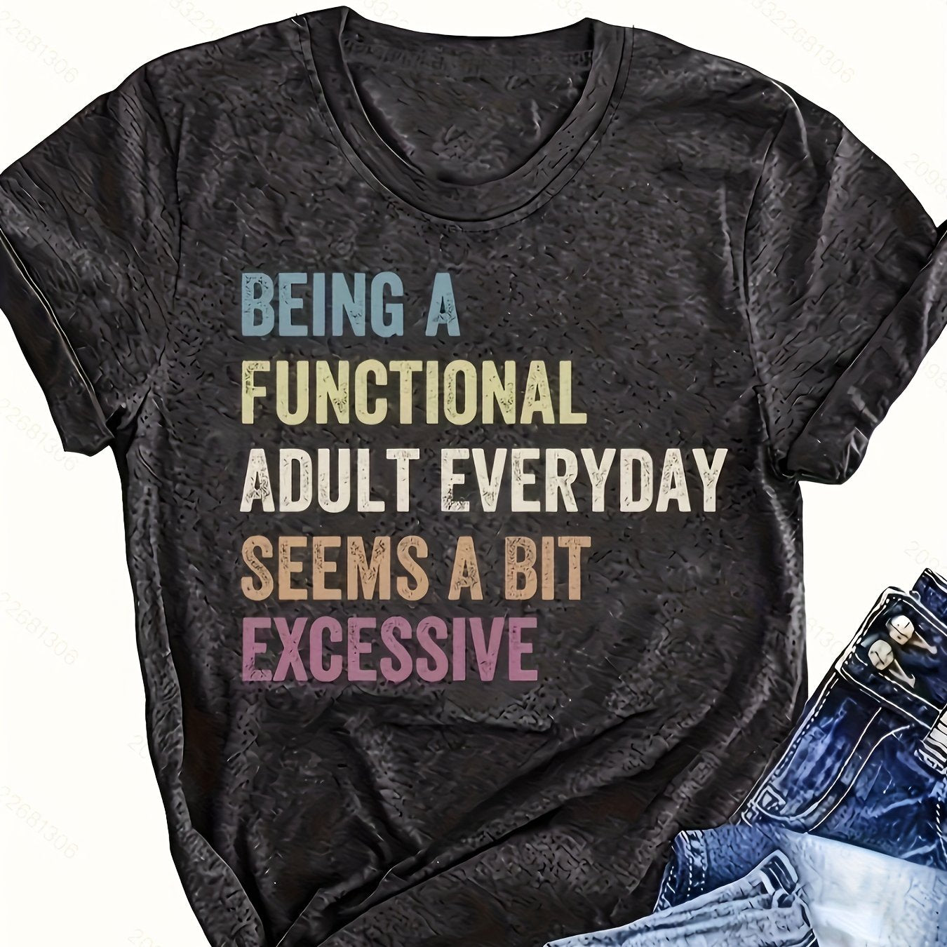 Colorful Women's Graphic Print T-Shirt