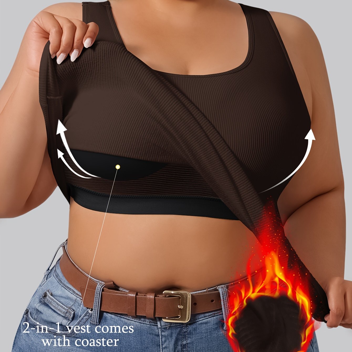 Women's Plus Size Sleeveless Tank Top