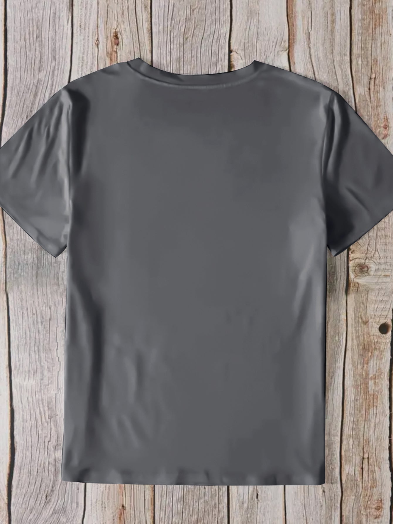 Womens Crew Neck Fashionable Heart Print T-Shirt - Casual Top