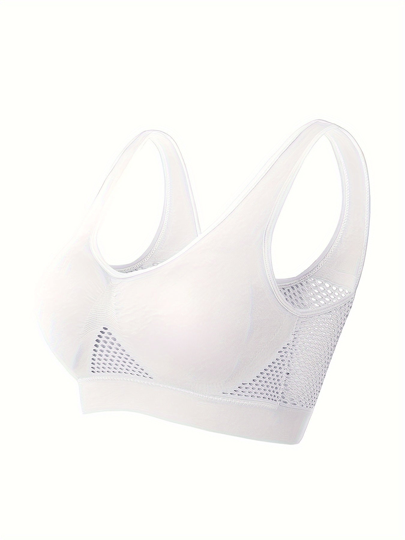 Sports Bra With Built-in Pads, Breathable, High Elasticity, No Wire