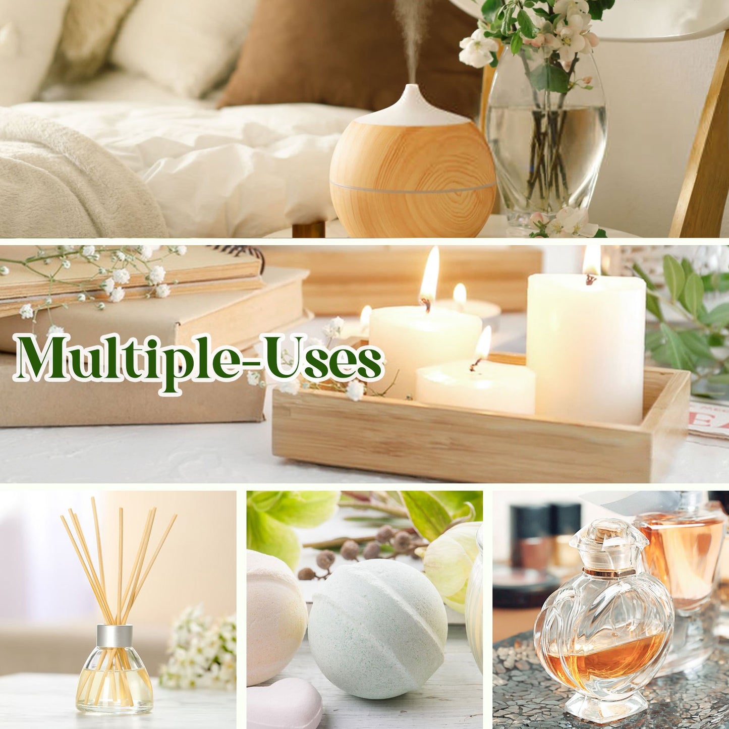 20 Piece Essential Oils Set for Diffuser and Humidifier Perfect Christmas Gift