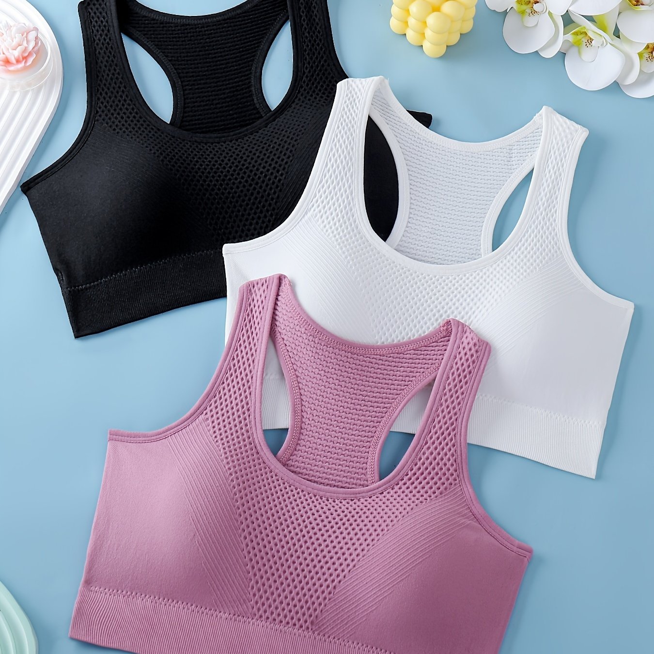 3pcs Sports Bras For Women,
