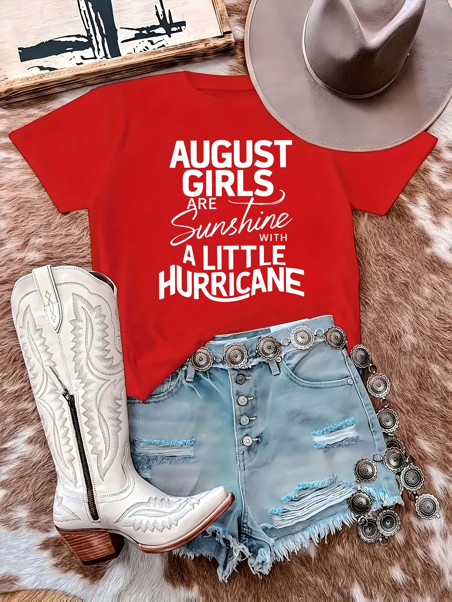 August Girl Is Sunshine Pure Women's T-shirt Comfortable Edition