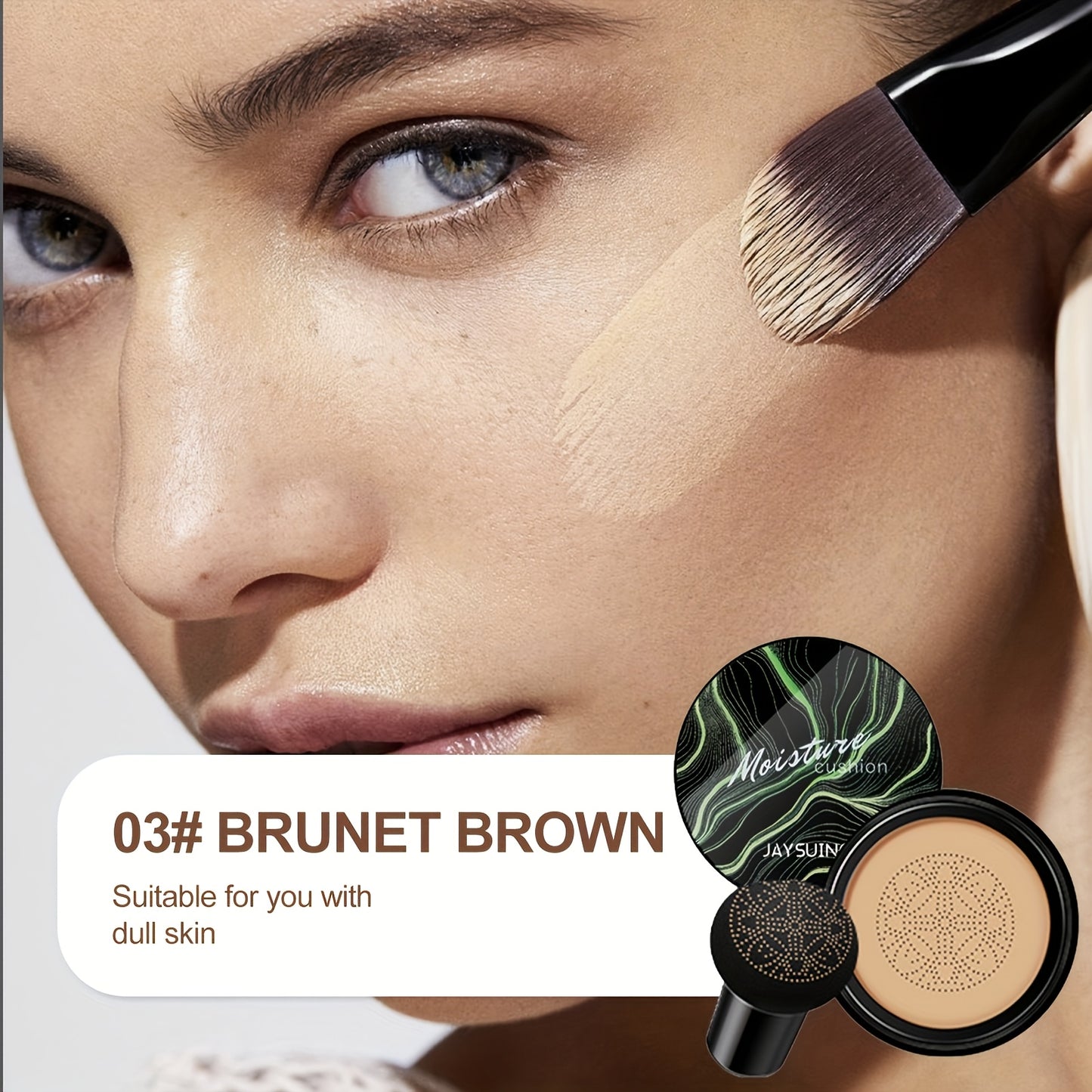 Mushroom Head Sponge BB Cream Foundation Full Coverage Long Lasting Moisturizing Concealer Base Makeup Natural Nude Makeup Primer CC Foundation Easter Gift