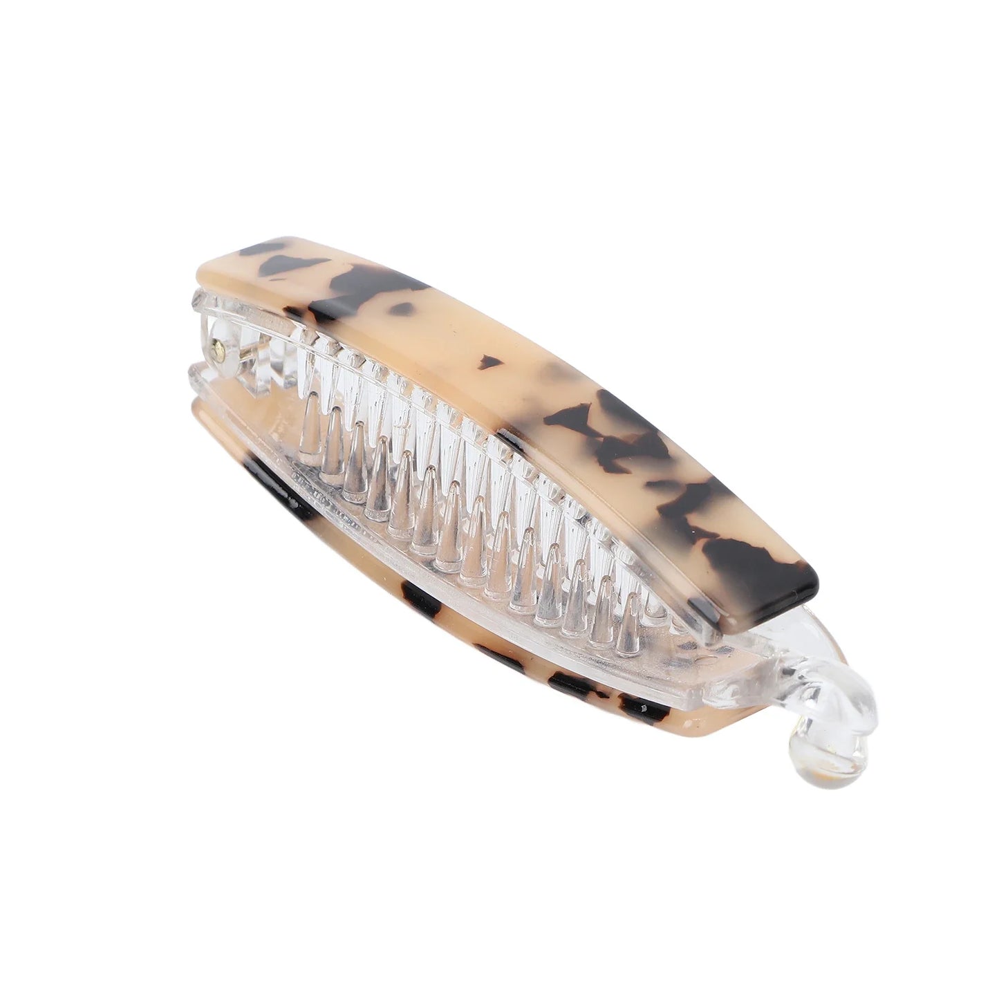 Hair Claw Banana Barrettes Nonslip Clip Beige Tortoiseshell