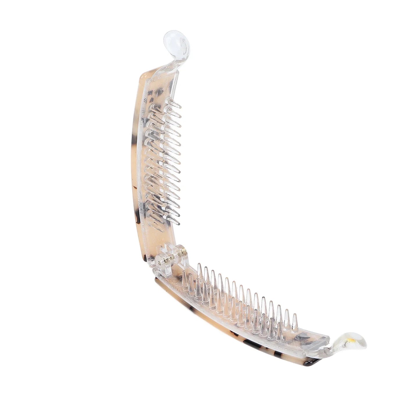 Hair Claw Banana Barrettes Nonslip Clip Beige Tortoiseshell