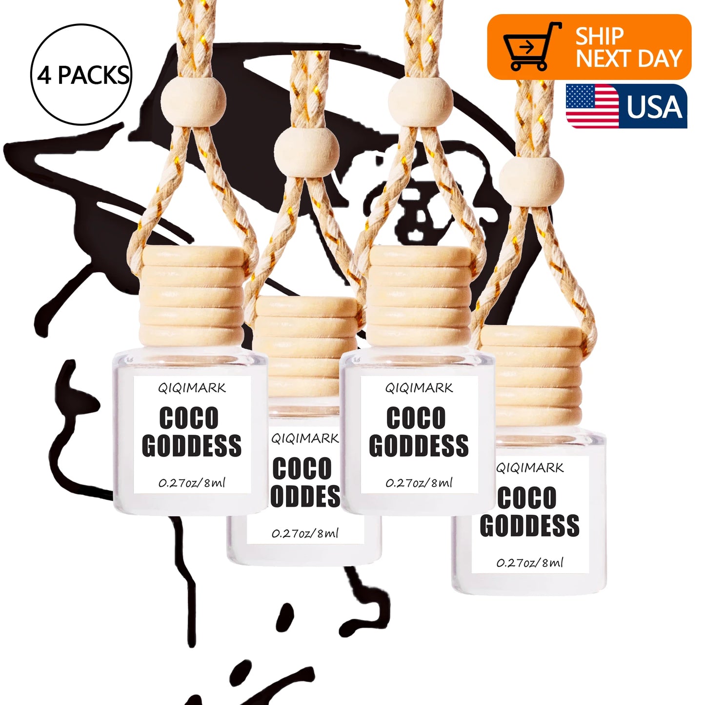 4 Pack Pick 80+Scents,,Car Air Freshener Diffuser For Essential Oils Scents Fragrance Aromatherapy Automobile Diffuser