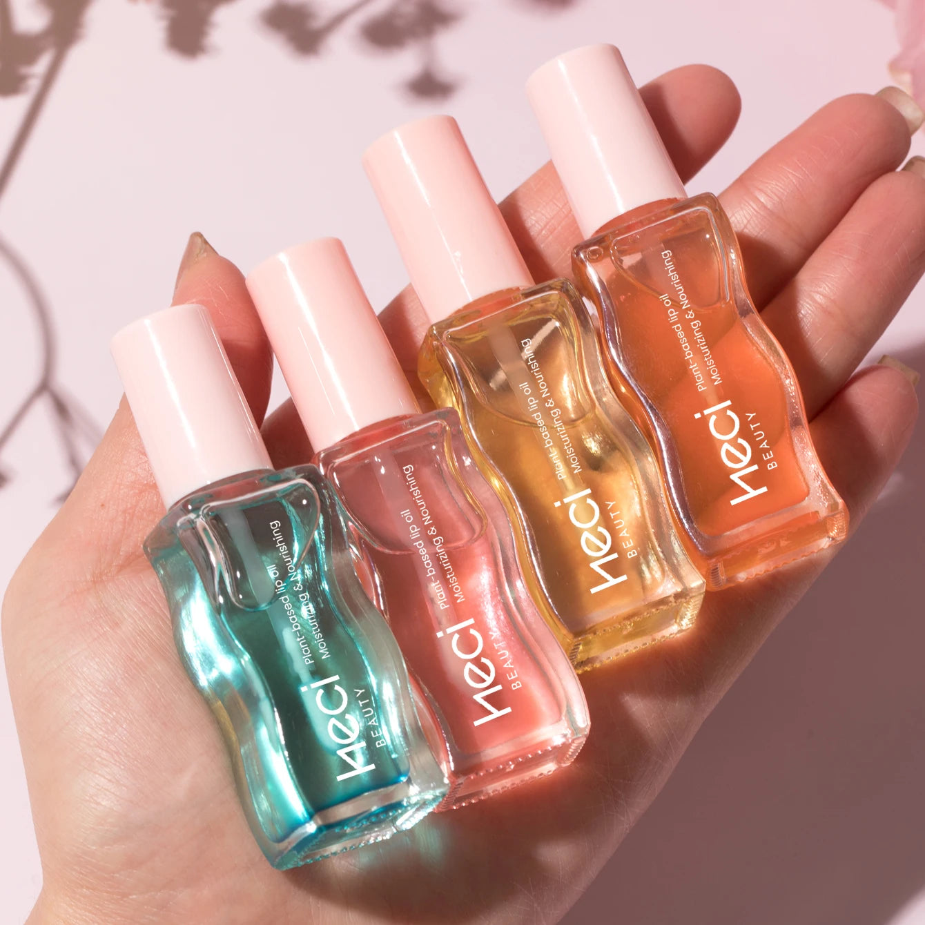 4pcs Fruity Tinted Lip Oil Moisturizing Jelly Lip Gloss for Spring and Summer Mirror Shine Glass Look Lips Lip Makeup