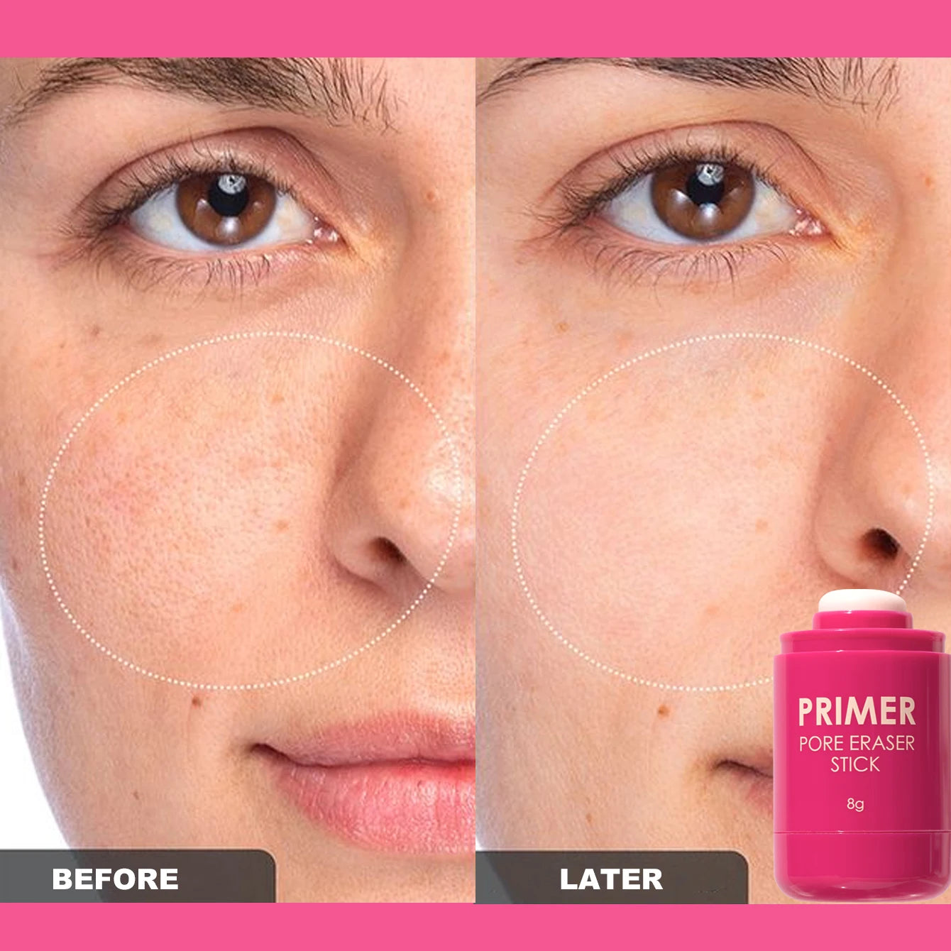 2pcs Pore Minimizer Primer Gel Makeup Base Primer For Flawless Vegan Cruelty-Free Smooth Brighten Skin Long Lasting Makeup