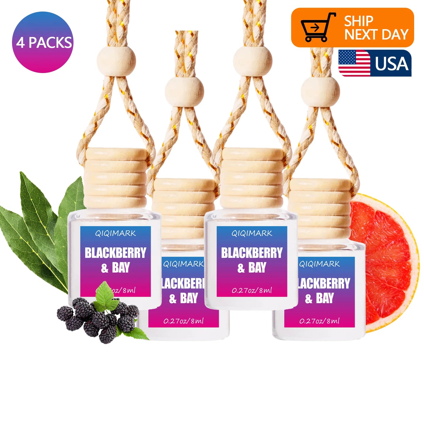 4 Pack Pick 80+Scents,,Car Air Freshener Diffuser For Essential Oils Scents Fragrance Aromatherapy Automobile Diffuser