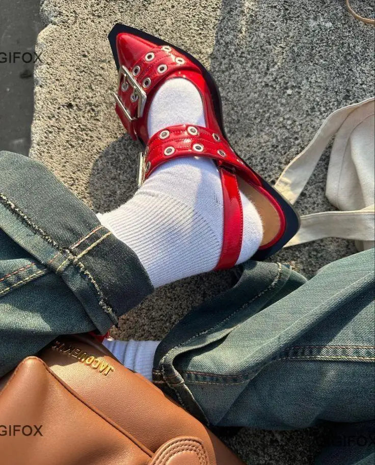 GIGIFOX Mary Jane Shoes For Women