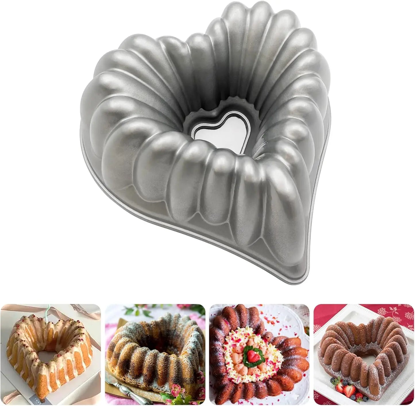 Charlotte Cake Mold Cake Pan Aluminium Kitchen Accessories Decoration Christmas Wedding Valentine’s 3D Charlotte Cake Pan
