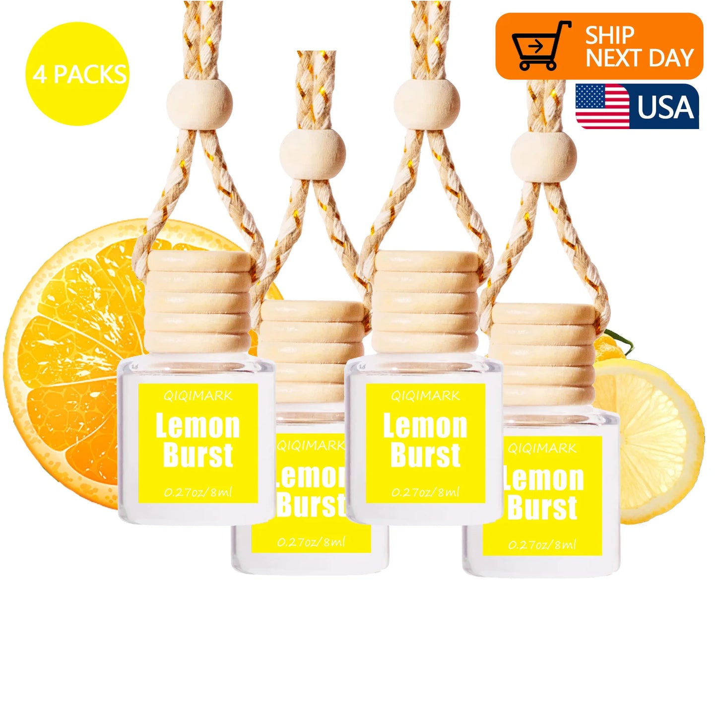 4 Pack Pick 80+Scents,,Car Air Freshener Diffuser For Essential Oils Scents Fragrance Aromatherapy Automobile Diffuser