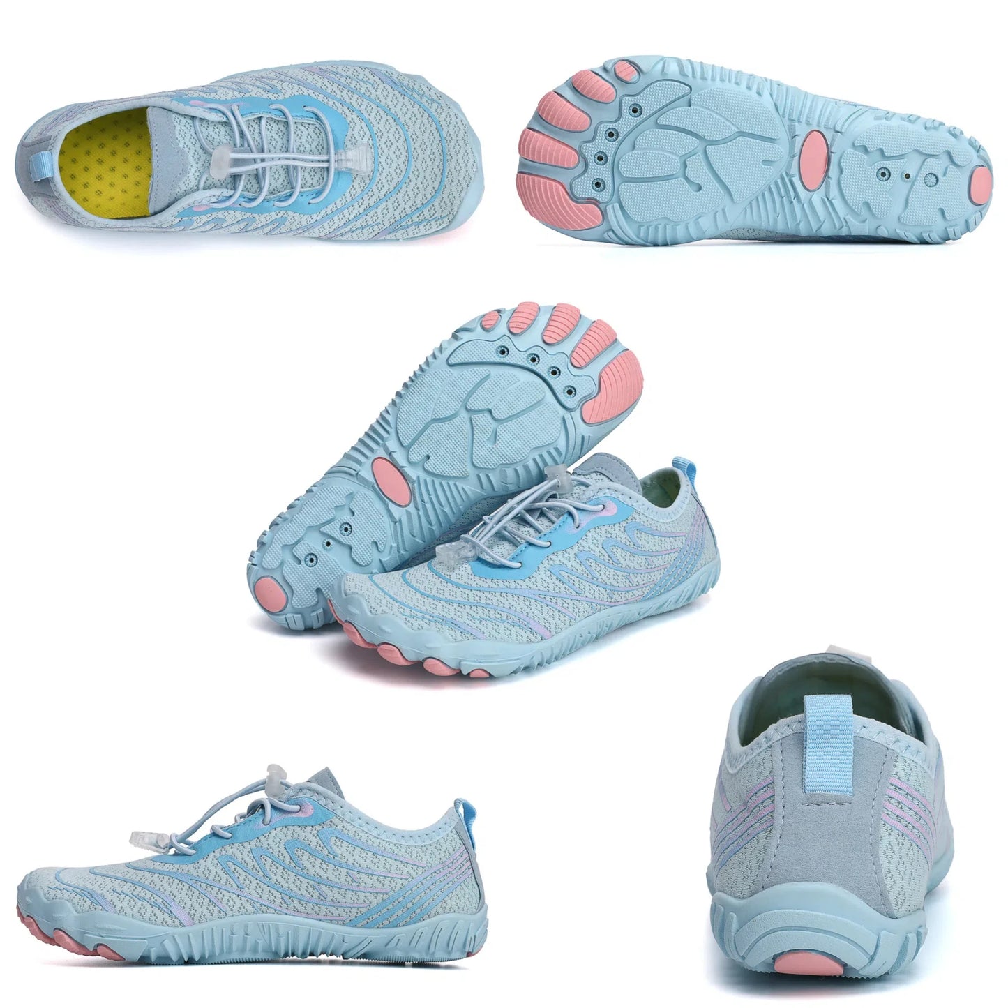 Summer Striped Mesh Water Shoes for Women - Quick-Drying