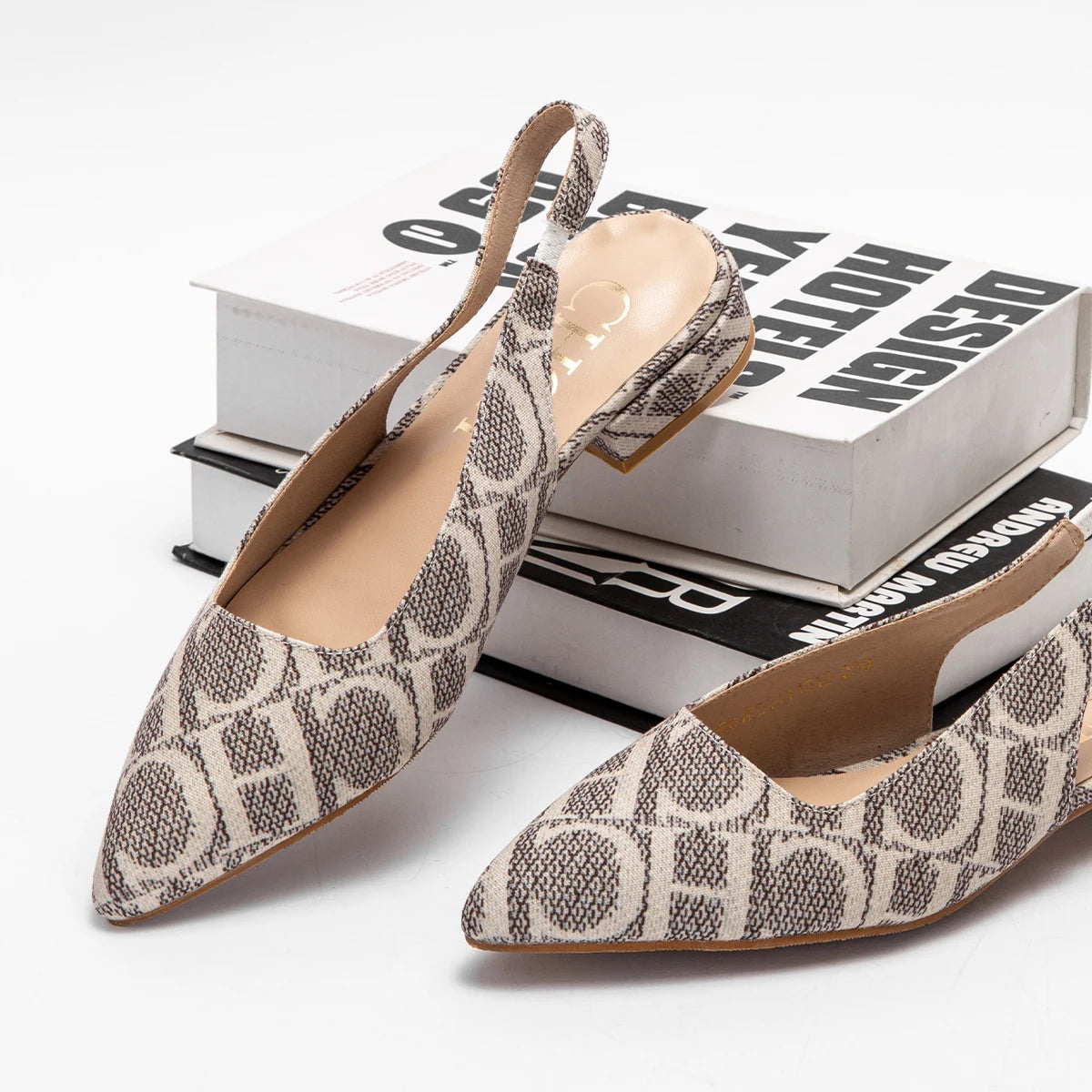 Summer Low Heel Ankle Strap Sandals