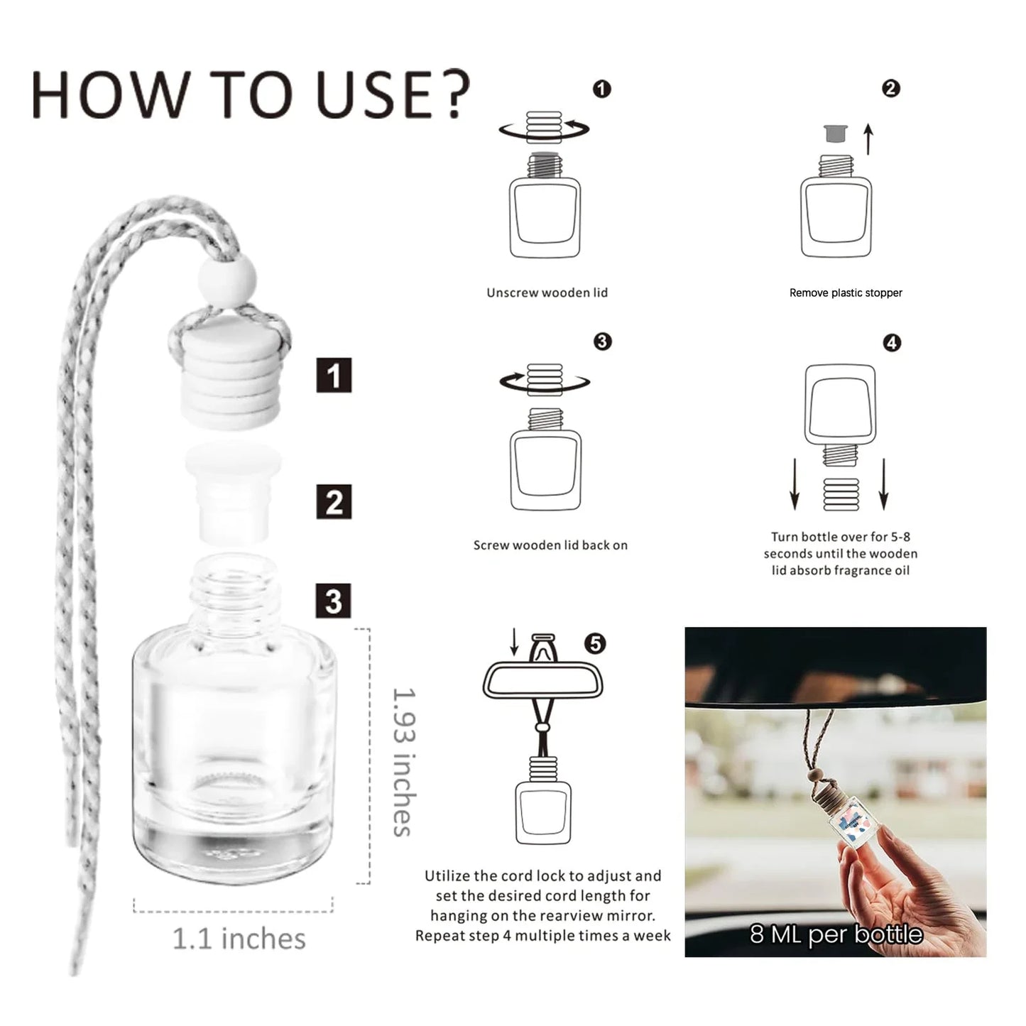 4 Pack Pick 80+Scents,,Car Air Freshener Diffuser For Essential Oils Scents Fragrance Aromatherapy Automobile Diffuser