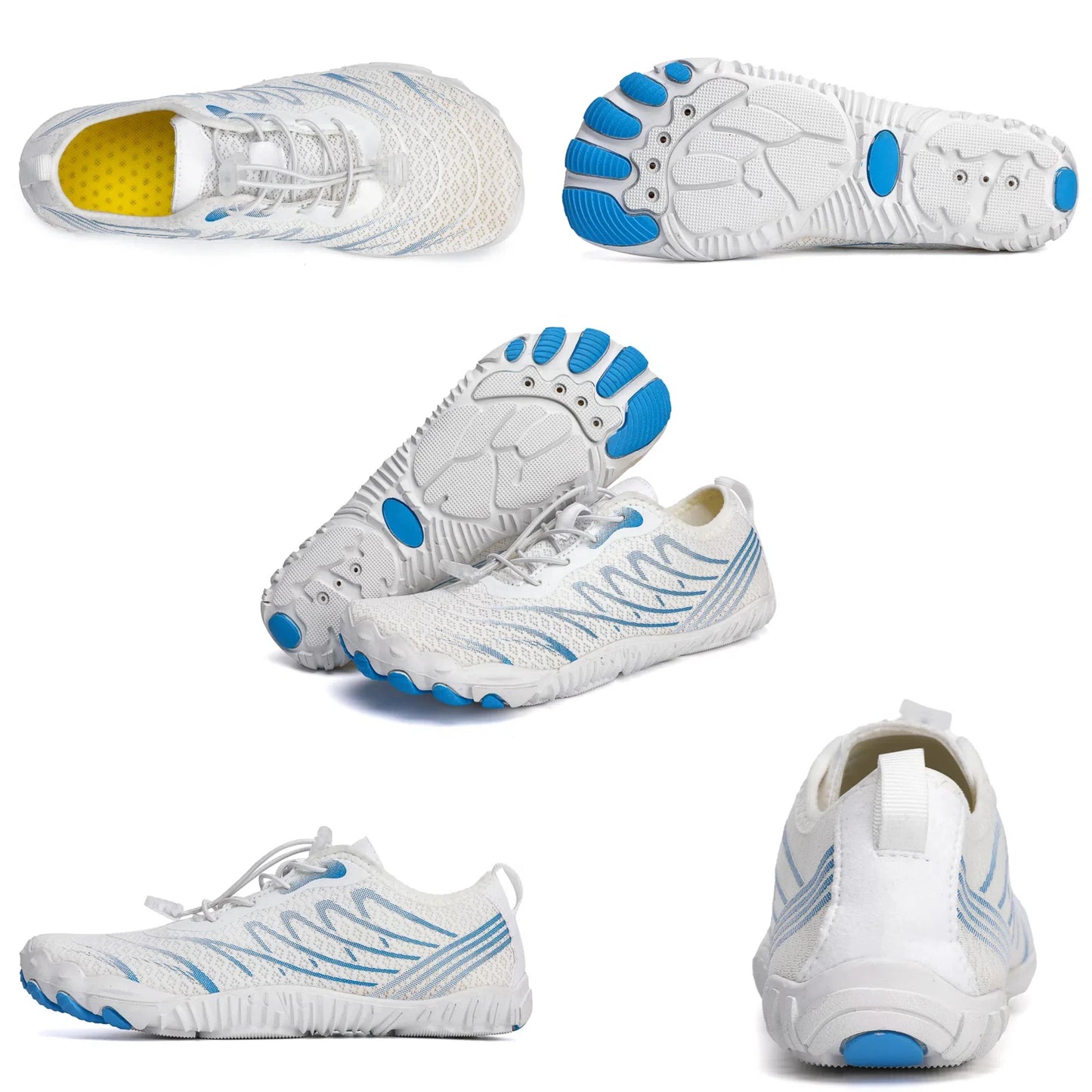 Summer Striped Mesh Water Shoes for Women - Quick-Drying