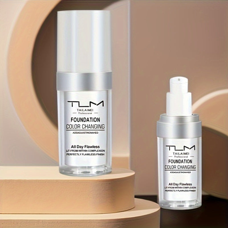 Buy 2 Get 2 Free 4pcs TUM TLM Warm Change Liquid Foundation Concealer Lasting Makeup for Dry Oil Skin Control Moisturizing Suitable for All Skin Tones Gift for Valentine's Day