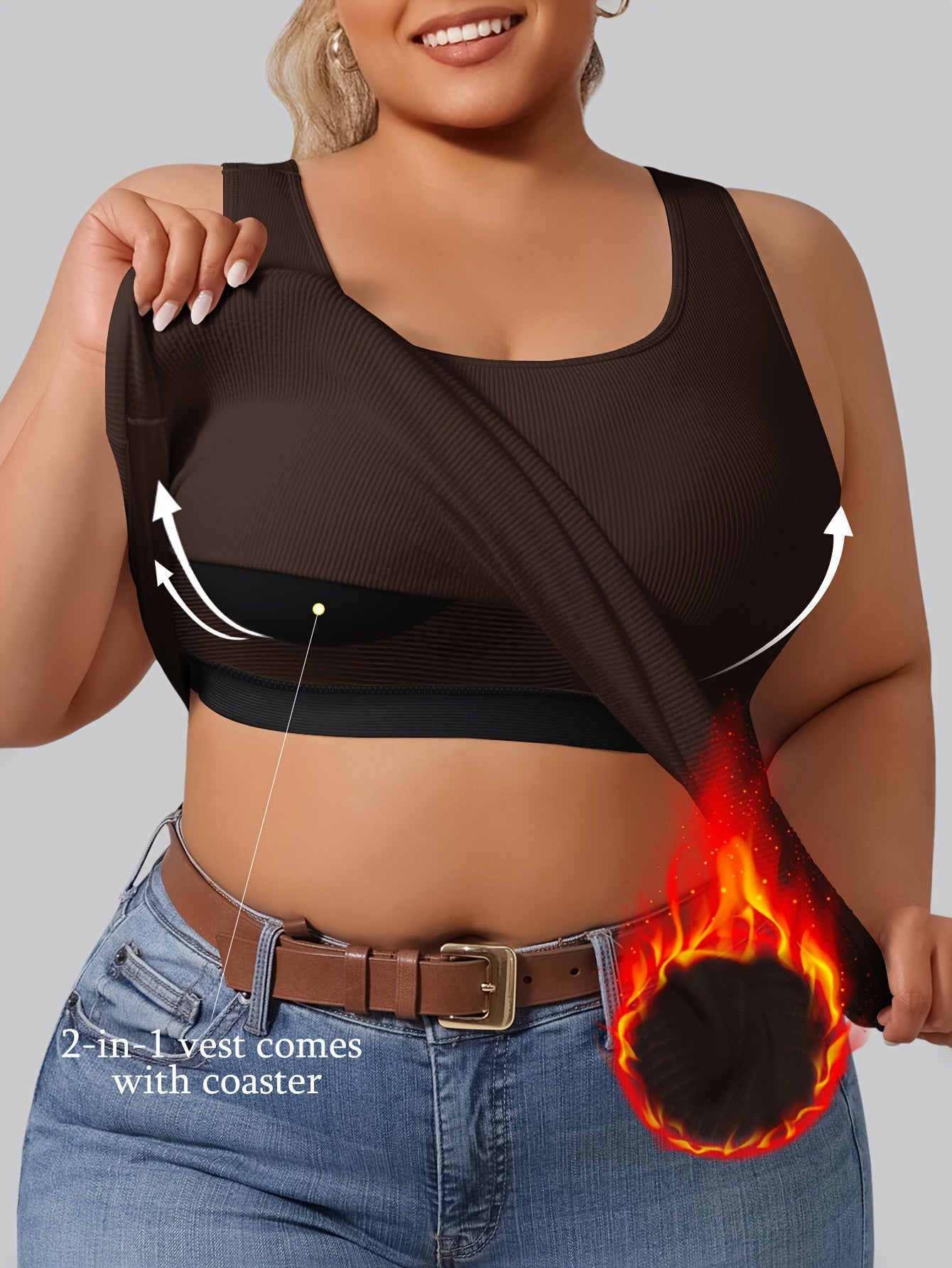 Women's Plus Size Sleeveless Tank Top