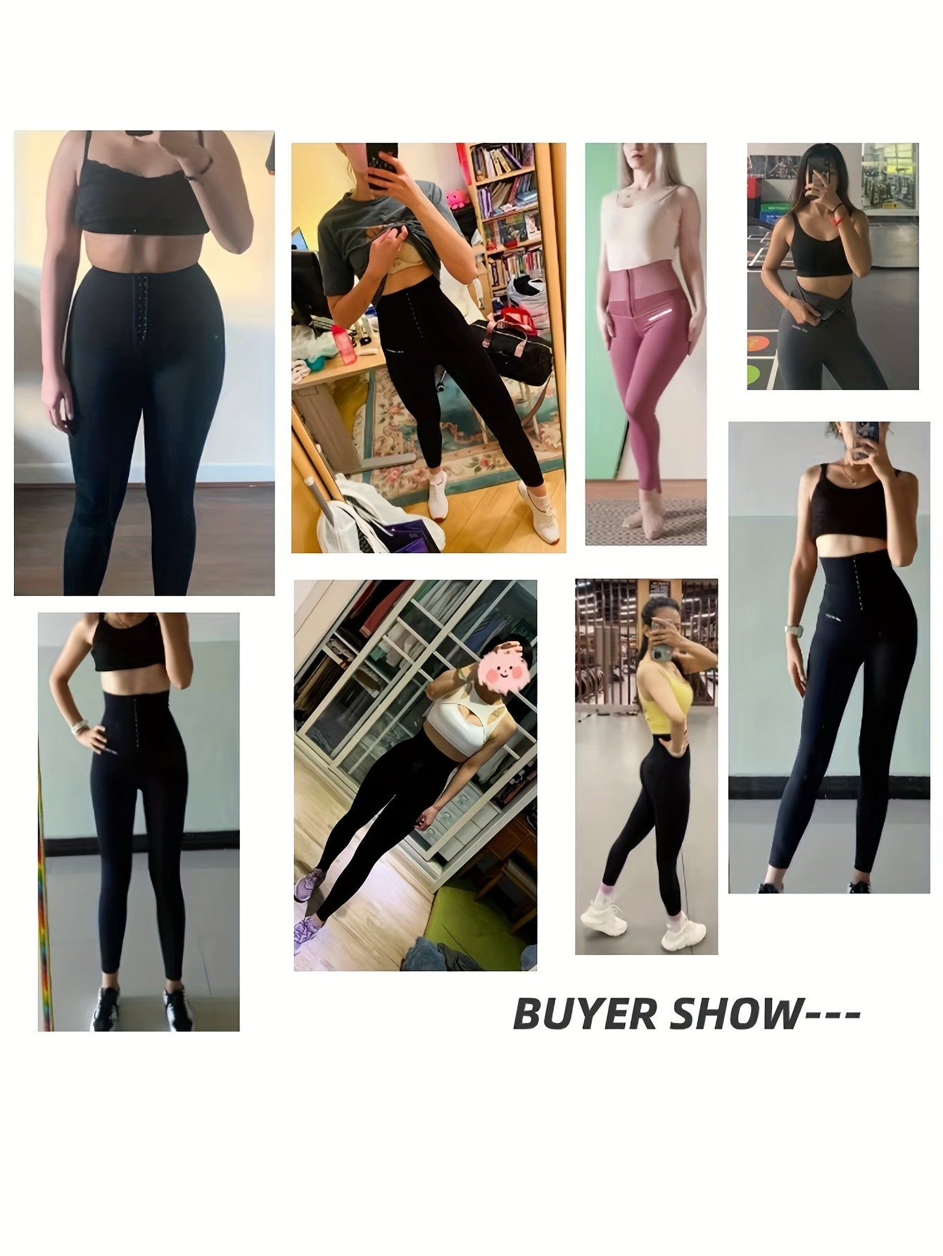 1 Pair High-Waist Tummy Control Yoga Leggings for Women