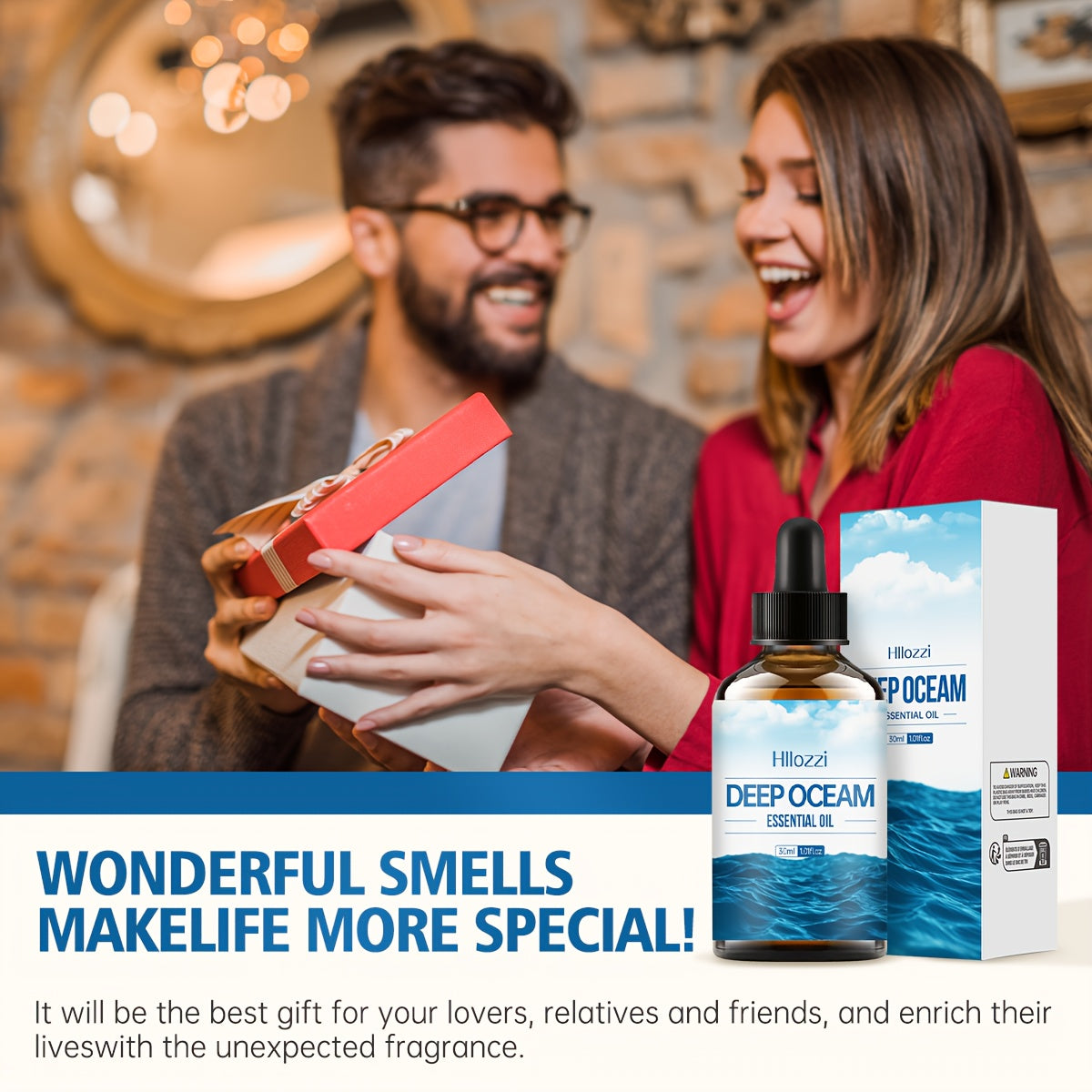 Deep Ocean Essential Oil 3 Pack 1.01 Fl Oz 30ml Marine Hydrating Moisturizing Nourishing Massage Oil for All Skin Types Perfect for Spa Skin Care Diffusers Long Lasting Fragrance DIY Candle Making