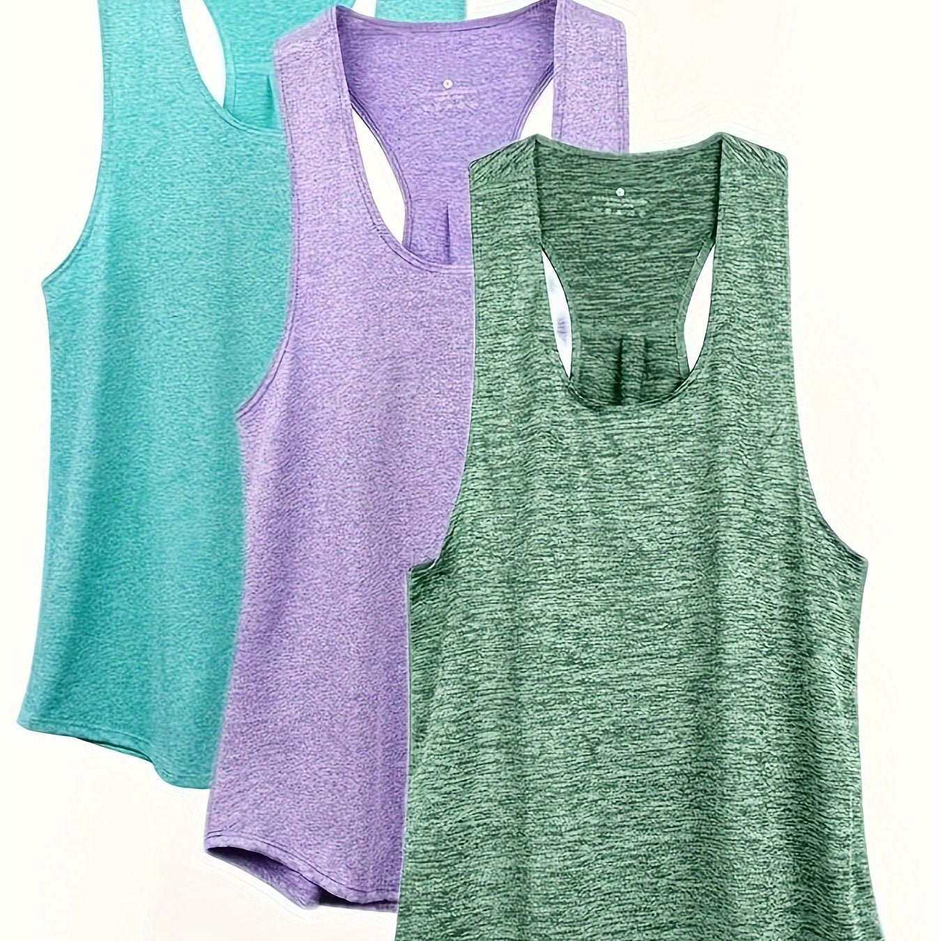 3pcs Sleeveless Basic Tank Top