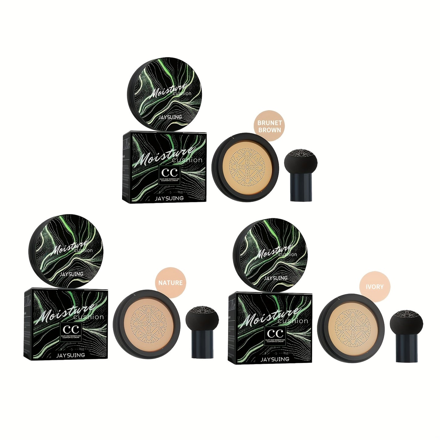 Mushroom Head Sponge BB Cream Foundation Full Coverage Long Lasting Moisturizing Concealer Base Makeup Natural Nude Makeup Primer CC Foundation Easter Gift