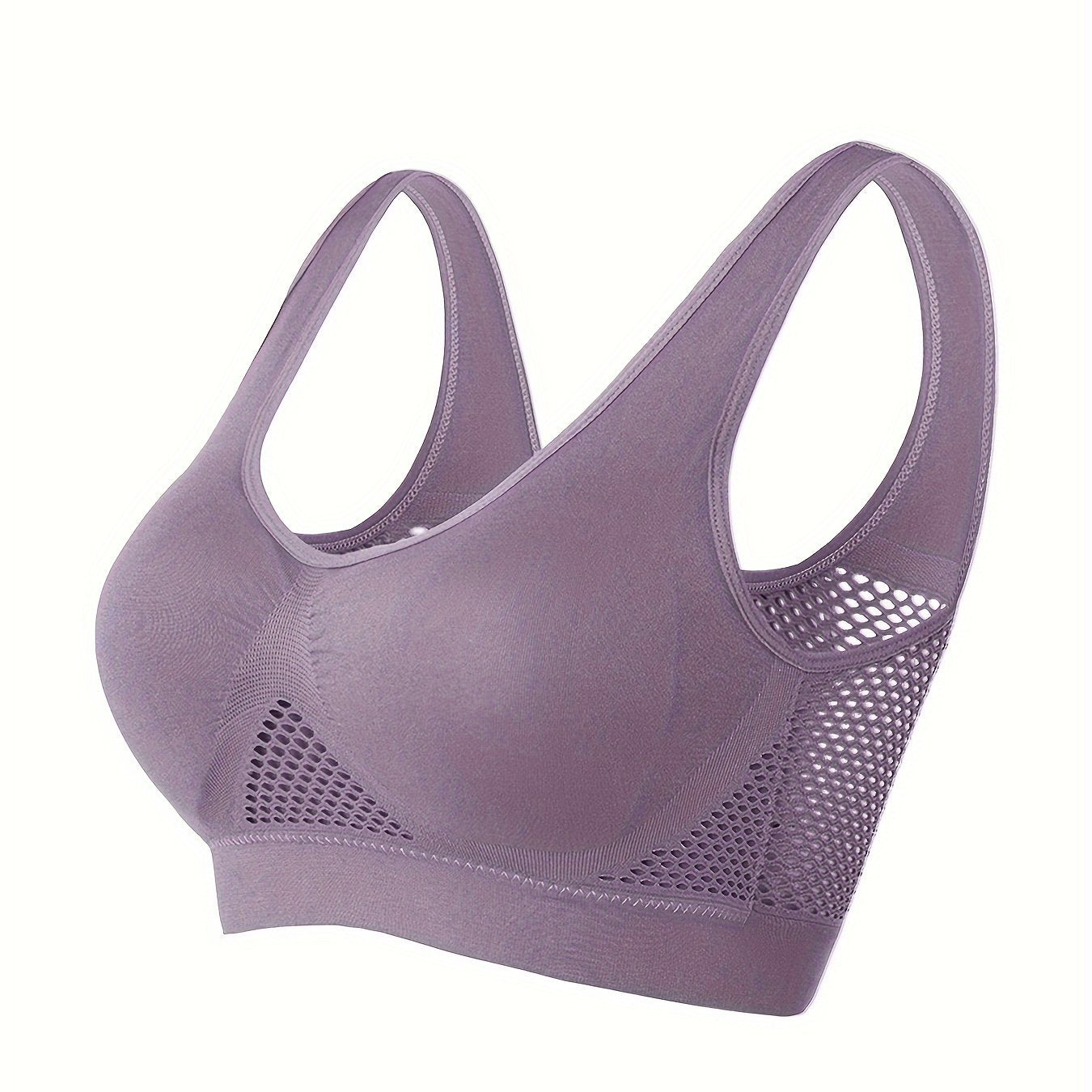 Sports Bra With Built-in Pads, Breathable, High Elasticity, No Wire