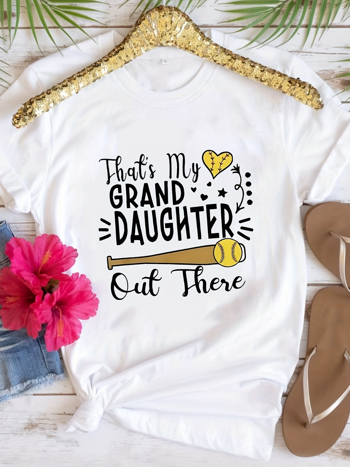 Fashionable Womens Graphic Print T-Shirt - Casual Short Sleeve Crew Neck Top - Lightweight & Breathable For Spring & Summer Wardrobe