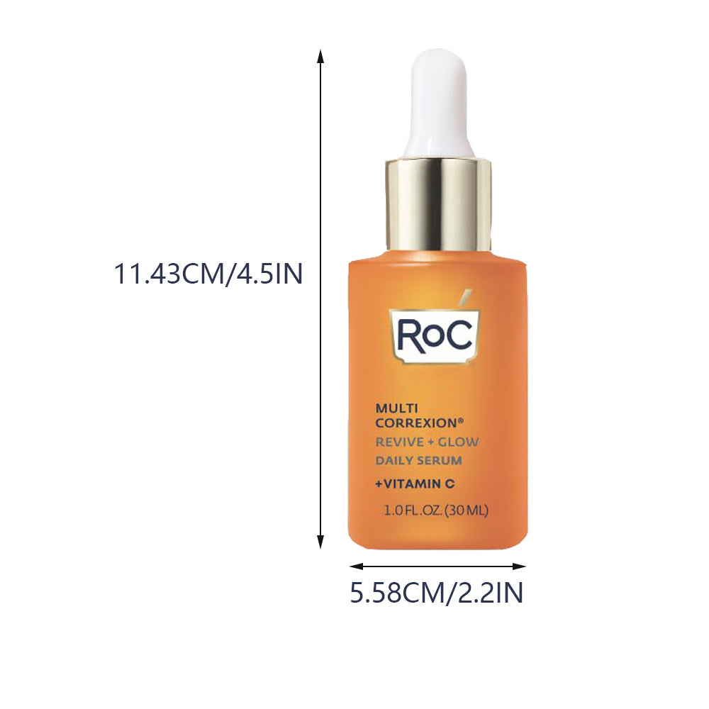 RoC Glow Deep Hydrating Serum with Vitamin C Moisturizing Essence for Radiant Skin 1 Fluid Ounce