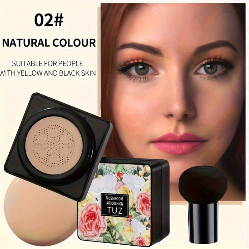 Mother's Day Gift 2pcs Mushroom Head Air Cushion Foundation Makeup BB Cream CC Cream Flawless Lightweight Full Coverage Long Lasting Moisturizing Concealer Natural Nude Makeup
