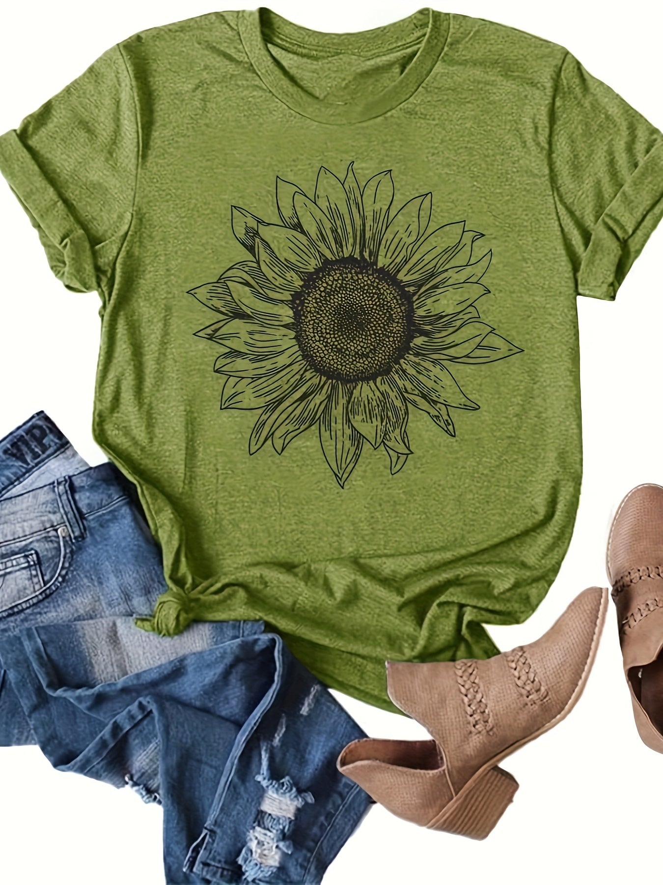 Sunflower Graphic Shirt for Women