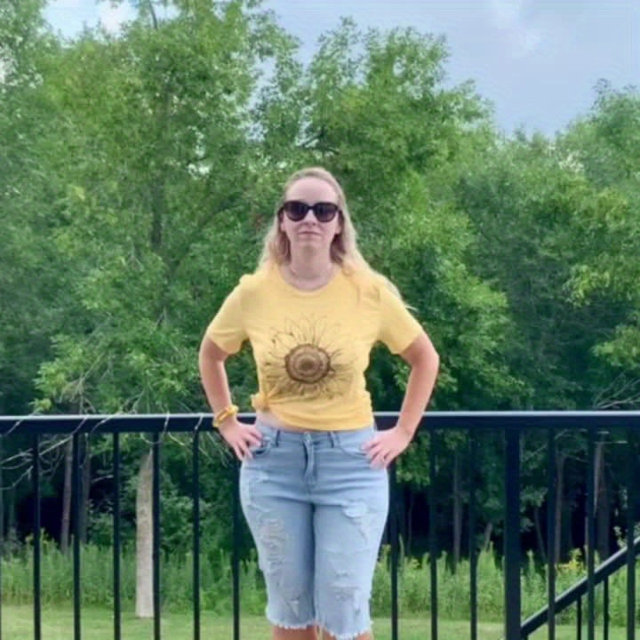 Sunflower Graphic Shirt for Women