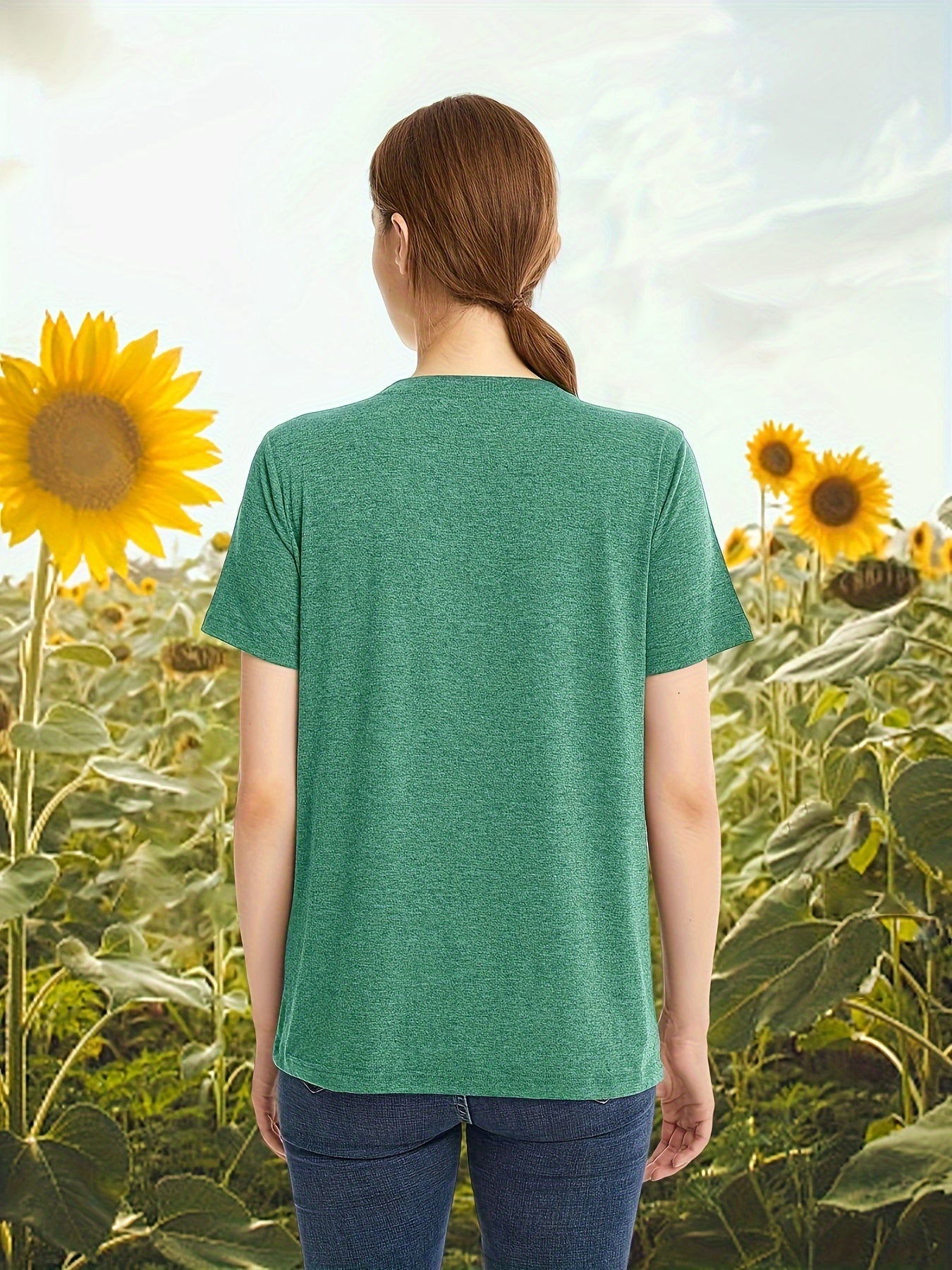 Sunflower Graphic Shirt for Women