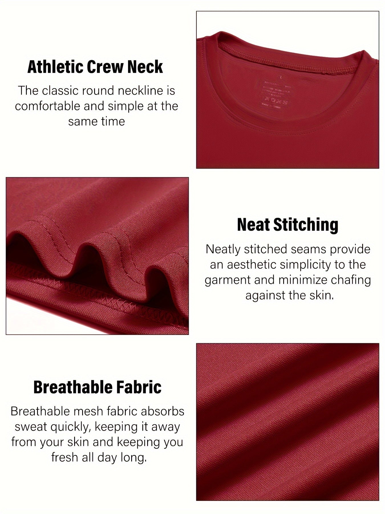 TELALEO Women's Long Sleeve Crew Neck T-Shirt