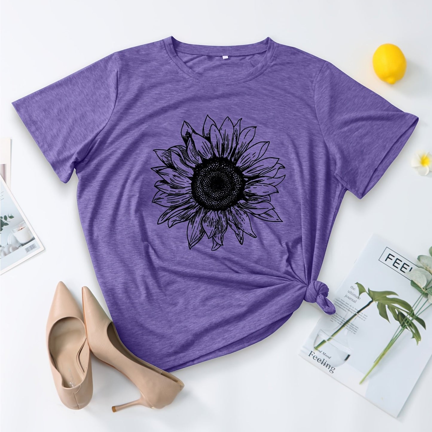 Sunflower Graphic Shirt for Women