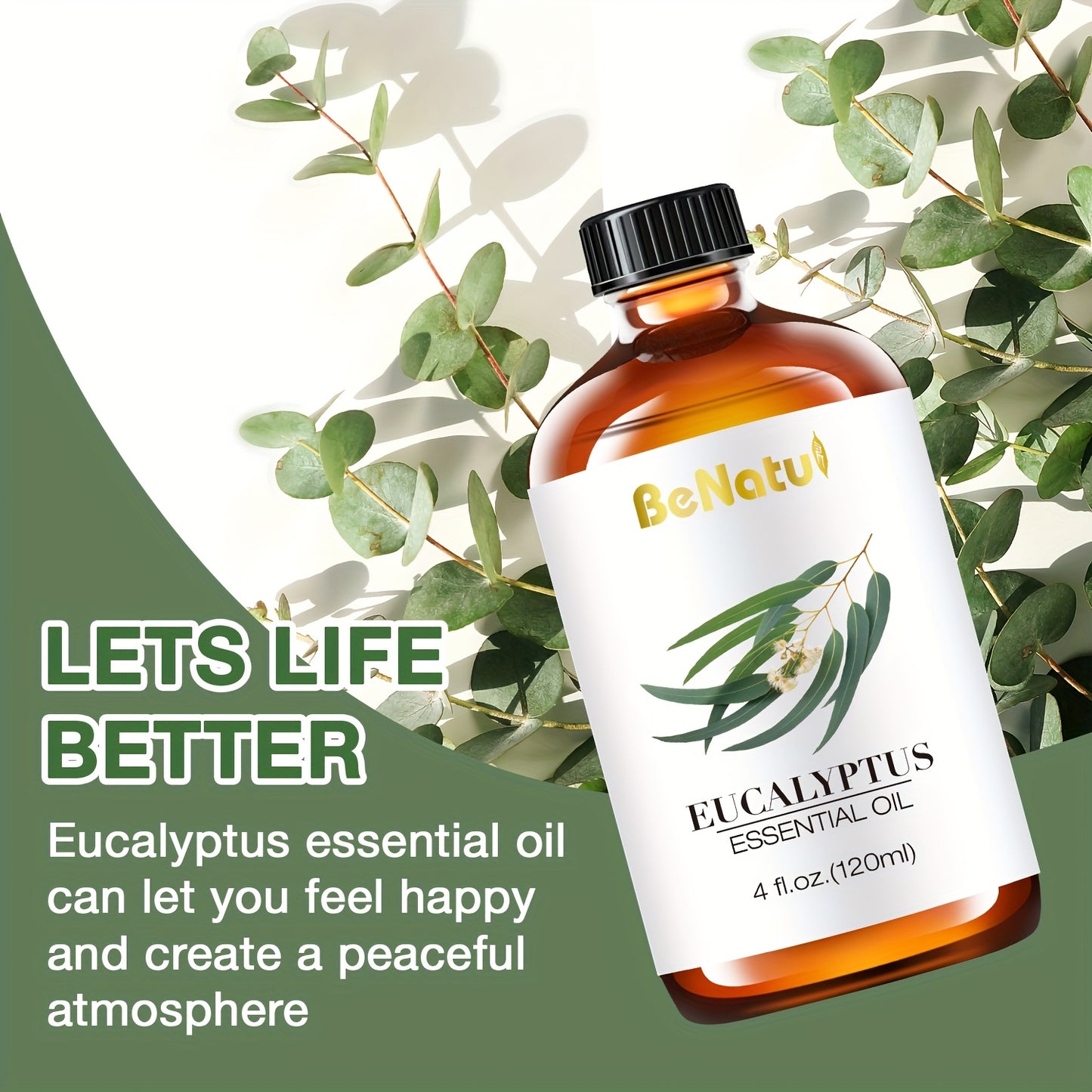 2 Pieces 4.06 Ounce Eucalyptus Essential Oil for Moisturizing Facial and Body Massage Oil Deep Nourishing Suitable for Body Face Hair DIY Gifts