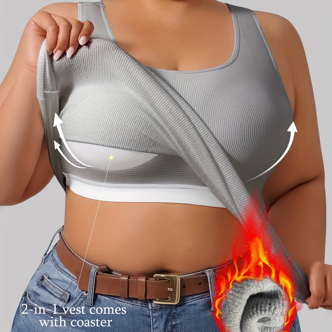 Women's Plus Size Sleeveless Tank Top