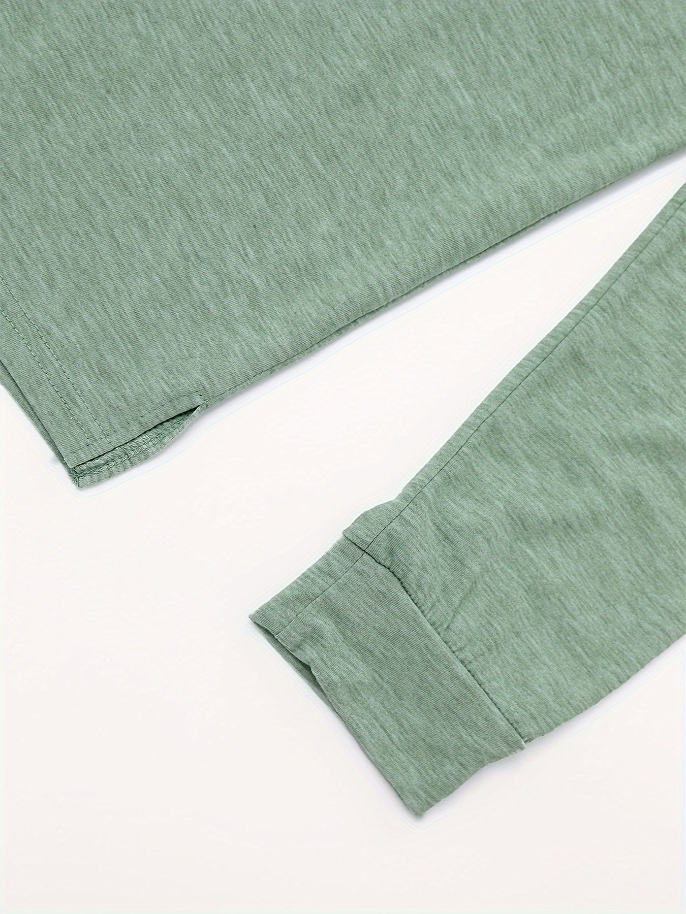 Stylish Long Sleeve Split Pocket T Shirt