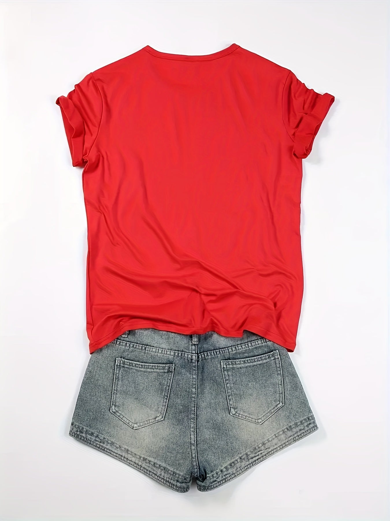 Love Printed T-Shirts, Casual Short-Sleeved T-Shirts And 100% Spring And Summer Fashion Women'S Top T-Shirts.