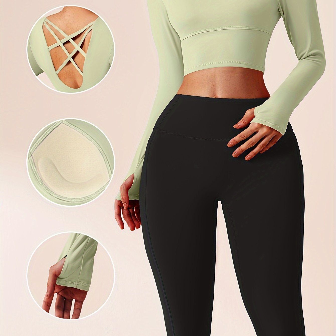 EU polyester fabric cross back yoga outfit Women's bra free sports top