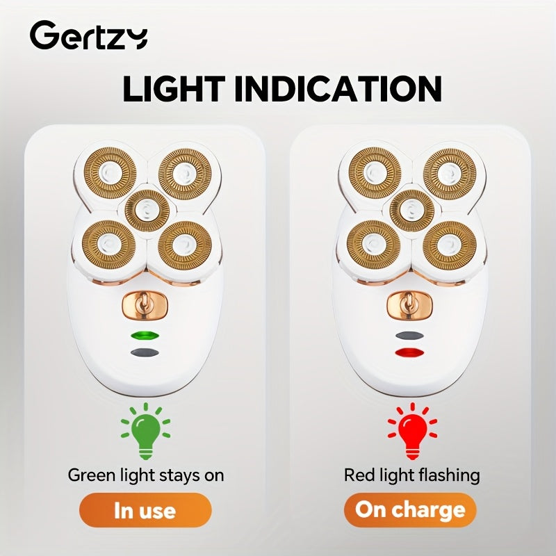 Women's Electric Shaver Portable Painless Hair Removal Machine Cordless Bikini Trimmer for Legs Armpits and Face