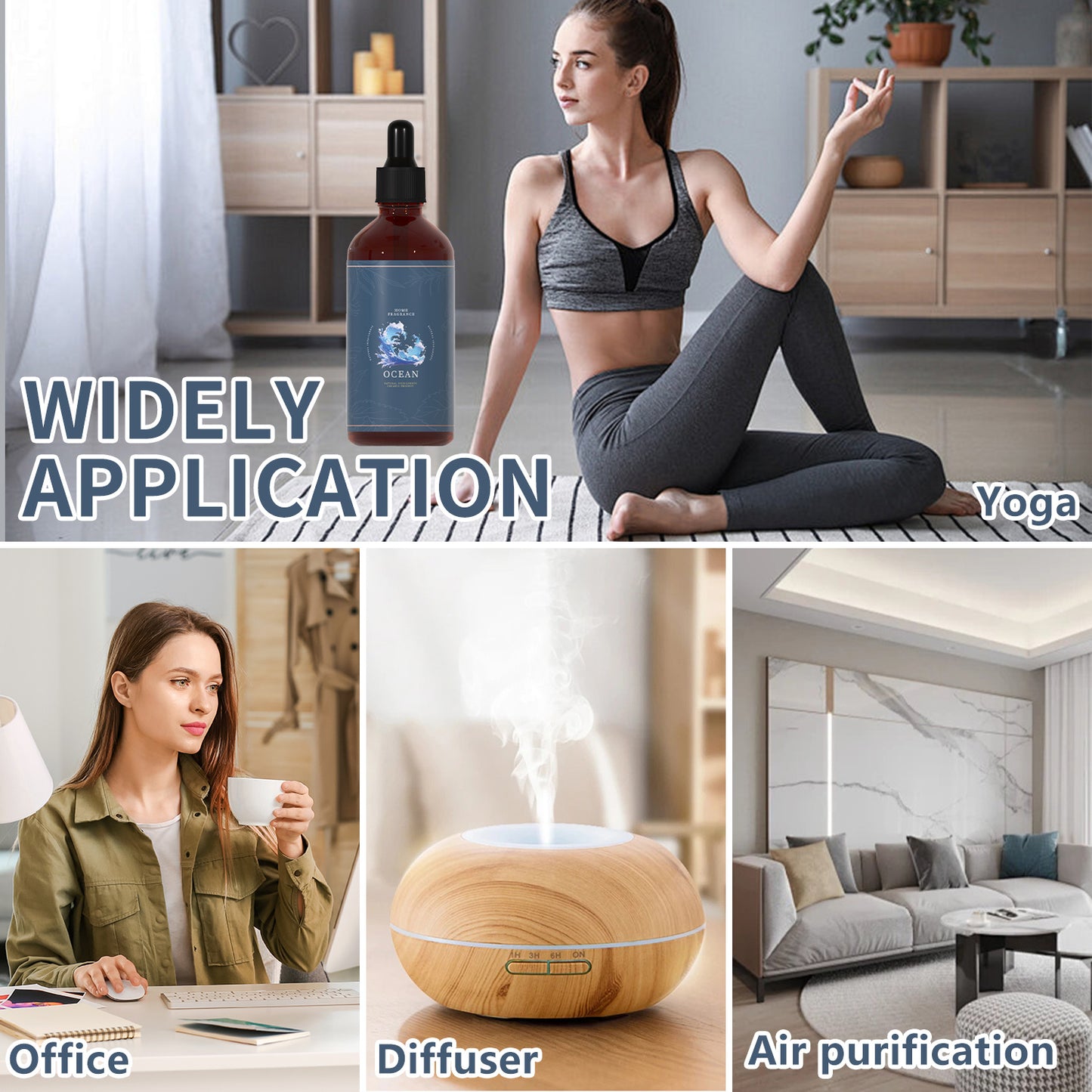 Marine Essential Oil 3.38oz 100 Natural Premium Essential Oils Ideal Companion to Enhance Your Life Perfect Gift for Valentine's Day Birthday and Father's Day