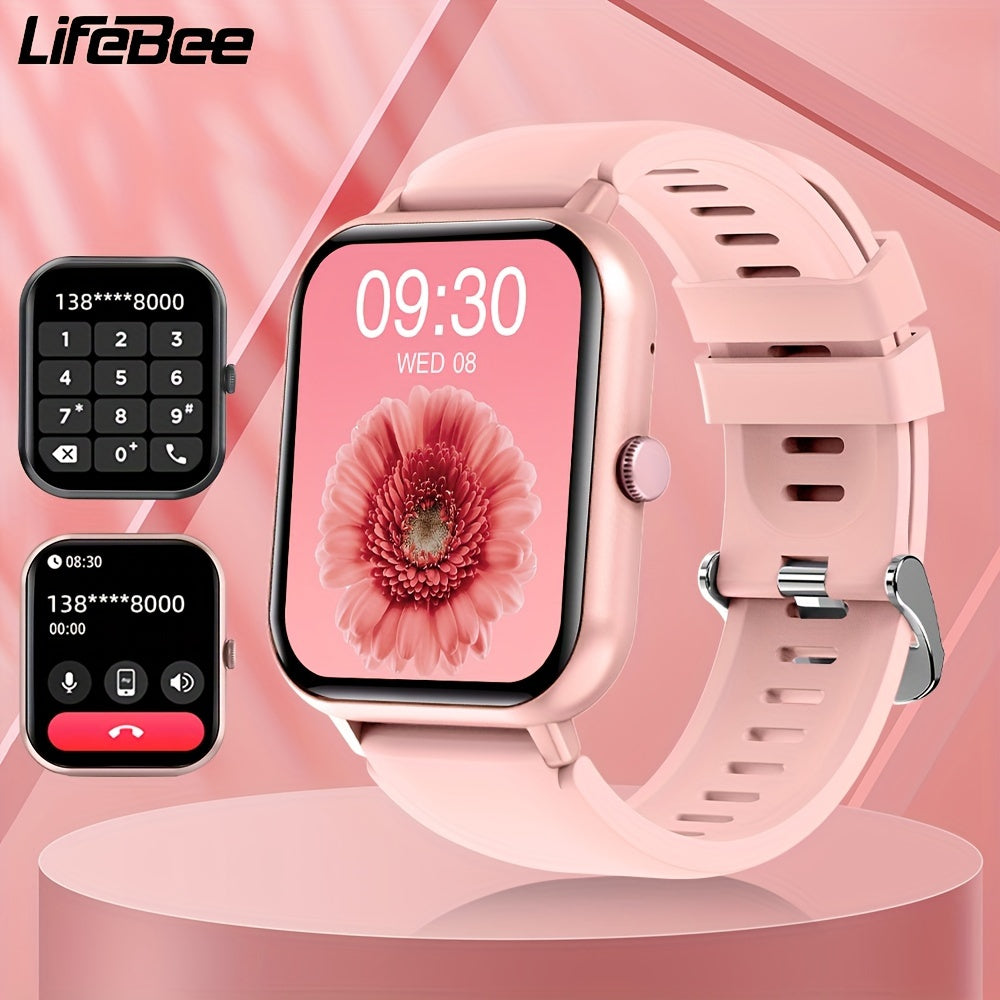 LIFEBEE 2024 New Smartwatch For Men And Women Gift, 1.83 Inch Full Touch Screen Smartwatch With Answer/Make Calls For Phone, Fitness Tracking Watch With 100+ Exercise Modes, Pedometer, Distance, Calories