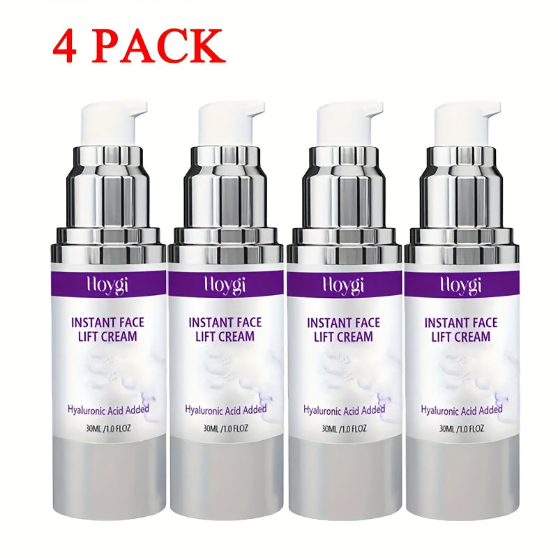 4 Packs 30ml Instant Face Lift Cream with Kojic Acid Collagen and Retinol for Hydrated and Moisturized Skin