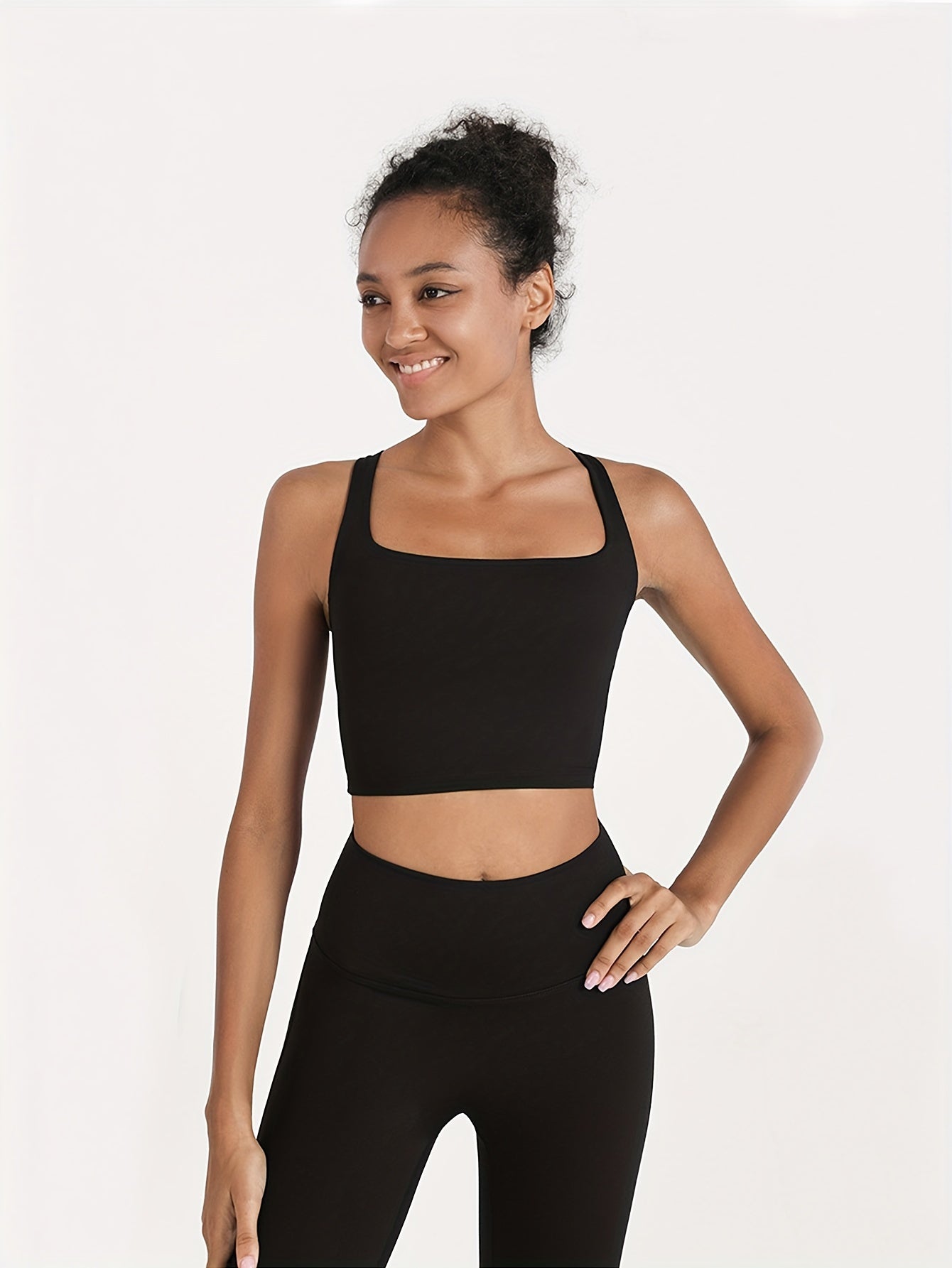 High-Impact Sports Bra & Yoga Crop Top