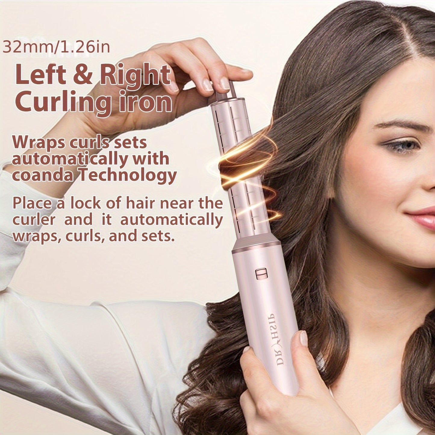 5 In 1 Hot Air Brush Blow Dryer Brush And Air Curling Wrap Styler With Negative Ion Technology Professional Hair Styling Tools