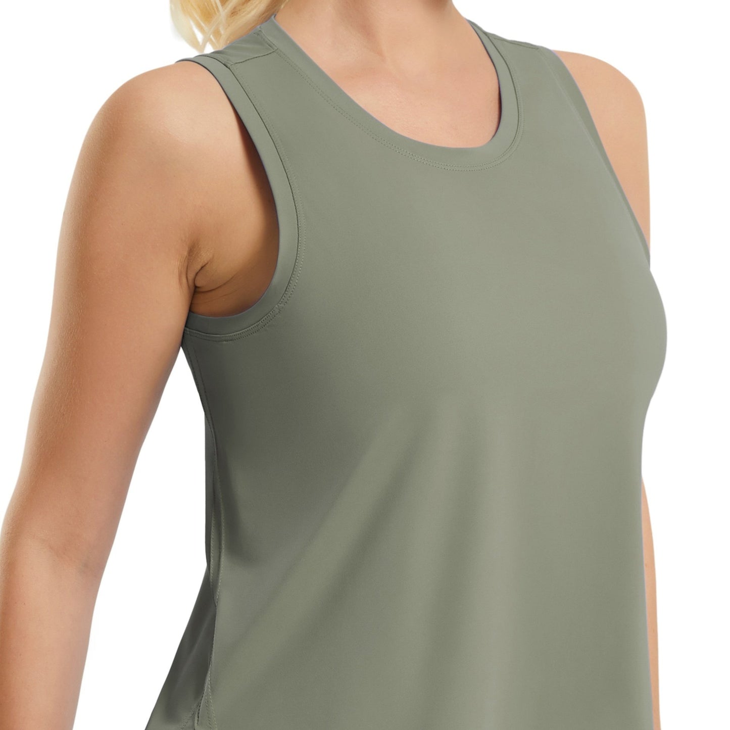 Ice Silk Crop Workout Tank Tops