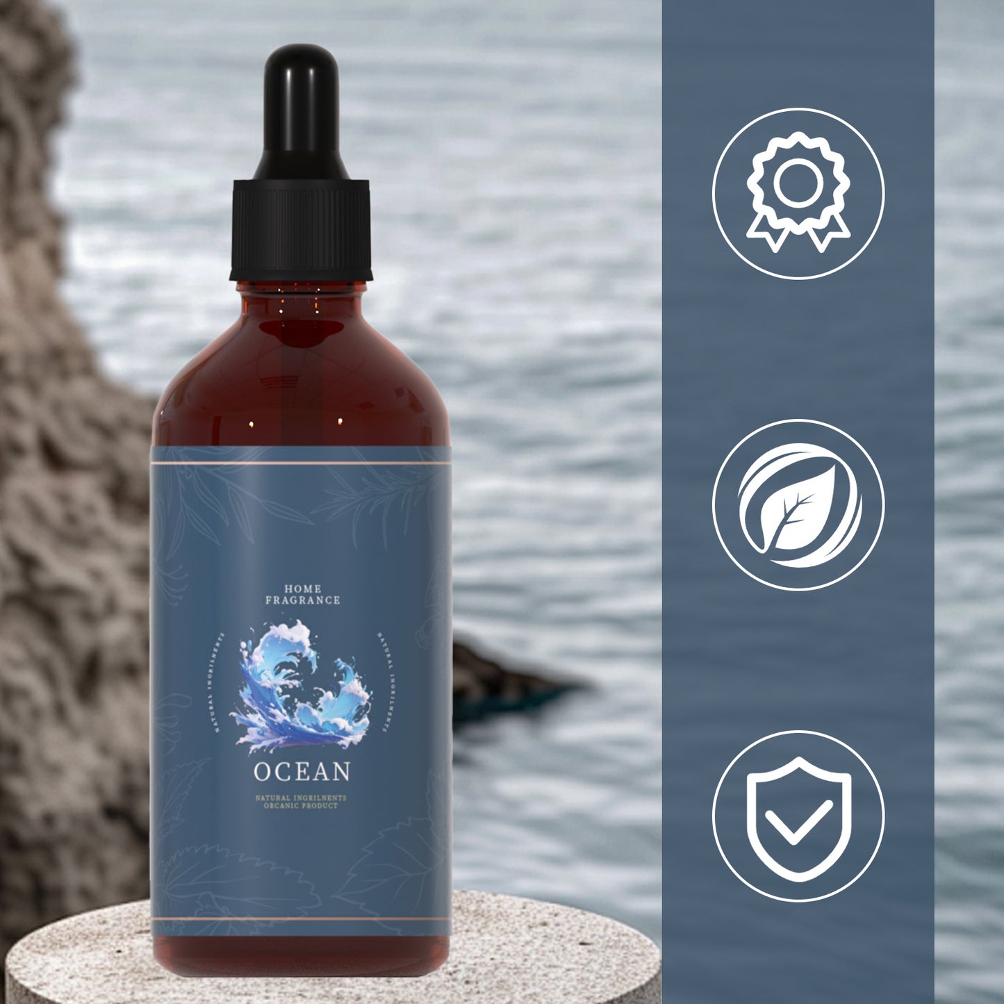 Marine Essential Oil 3.38oz 100 Natural Premium Essential Oils Ideal Companion to Enhance Your Life Perfect Gift for Valentine's Day Birthday and Father's Day